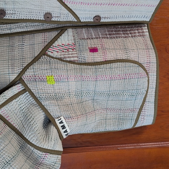 Namai Ladhiya Quilted Patchwork Kantha Jacket - Picture 2 of 12